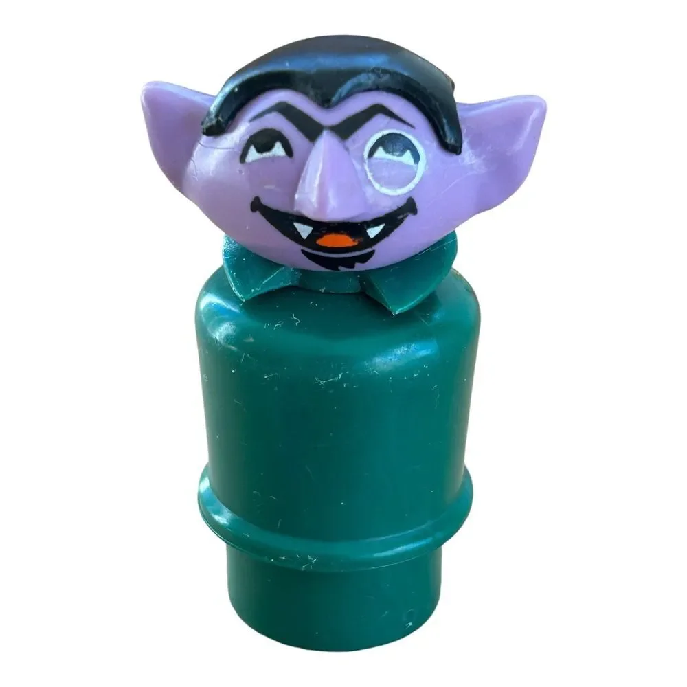 vintage fisher‎ price little people sesame street count von count 1973